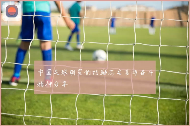 中国足球明星们的励志名言与奋斗精神分享