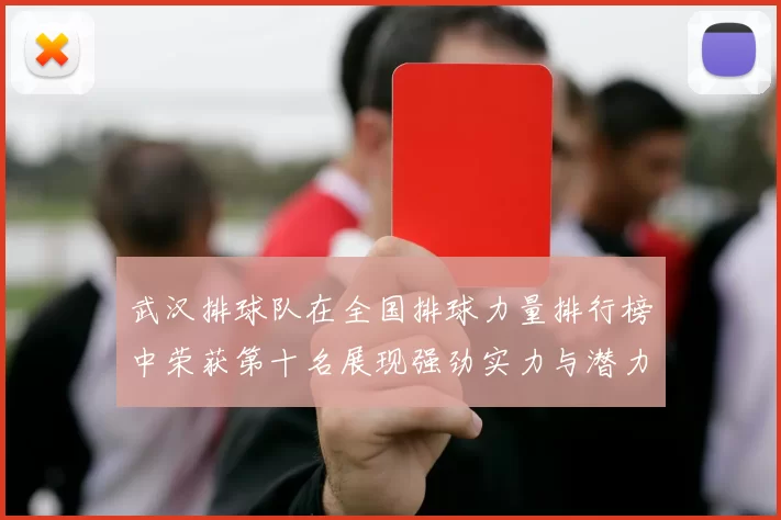 武汉排球队在全国排球力量排行榜中荣获第十名展现强劲实力与潜力